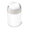 Simplehuman Mini Søppelbøtte til bord hvit