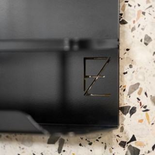 Z Form Shelf No.2 Black Structure 25 cm