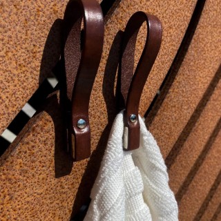 Nordan Home Magnetisk Håndkleholder 2pk Mørk Brun