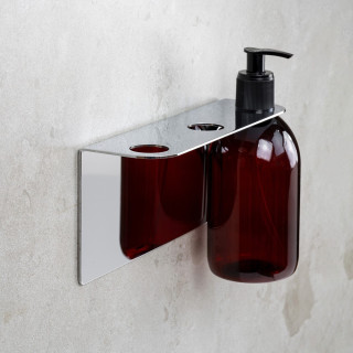 Beslag Design Selvklebende holder til Såpedispenser Trippel Krom