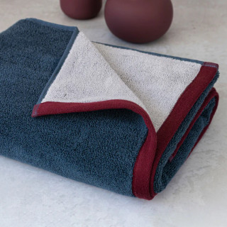 Mette Ditmer Soft Midnight blue/Light grey håndkle, 2pk 40x55cm