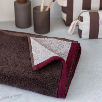 Mette Ditmer Soft Brown/Sand håndkle, 2pk 40x55cm