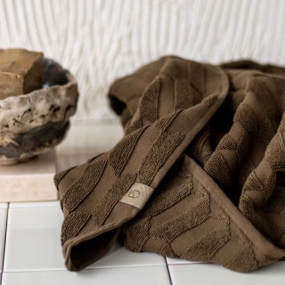 Mette Ditmer GEO Chocolate Håndkle 2pk 35x55cm