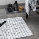 Mette Ditmer TILE STONE Sort/Hvit Badematte 50x80cm