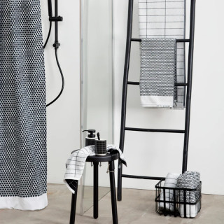 Mette Ditmer GRID Sort Håndkle 2pk 38x60 cm