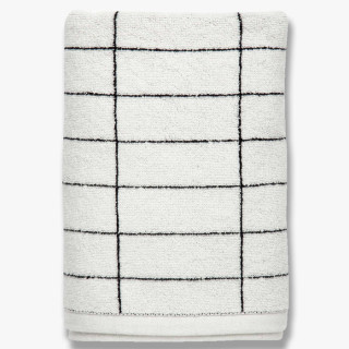 Mette Ditmer TILE STONE Sort/Hvit Håndkle 2pk 38x60cm
