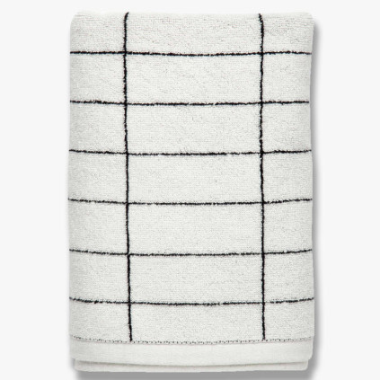 Mette Ditmer TILE STONE Sort/Hvit Håndkle 2pk 38x60cm